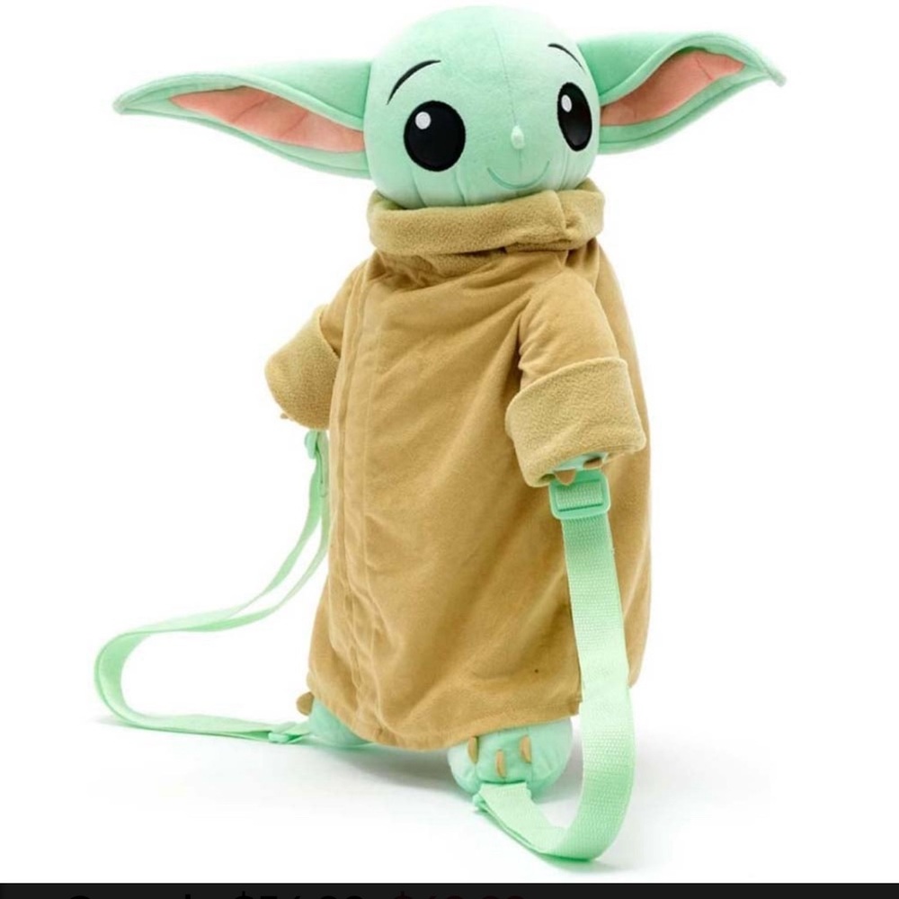 Disney Parks Star Wars Mandalorian The Child Yoda Backpack Plush New with Tag